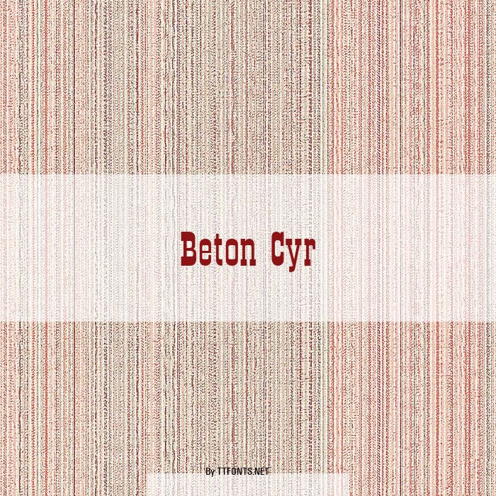 Beton Cyr example