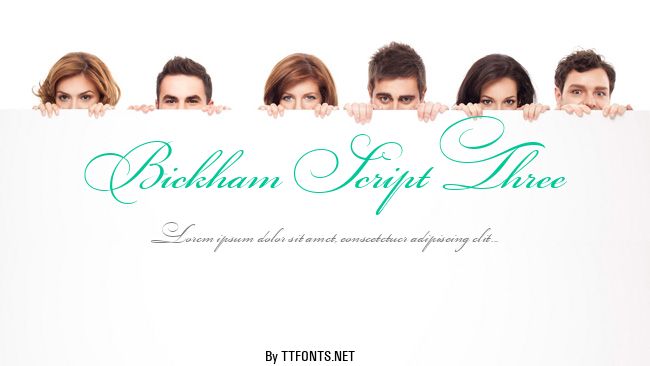 Bickham Script Three example