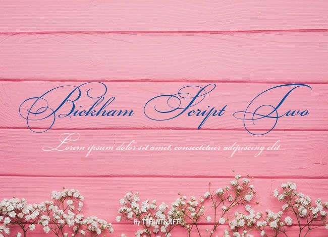 Bickham Script Two example