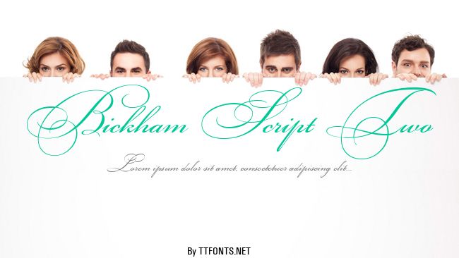 Bickham Script Two example