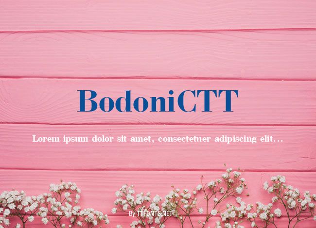 BodoniCTT example