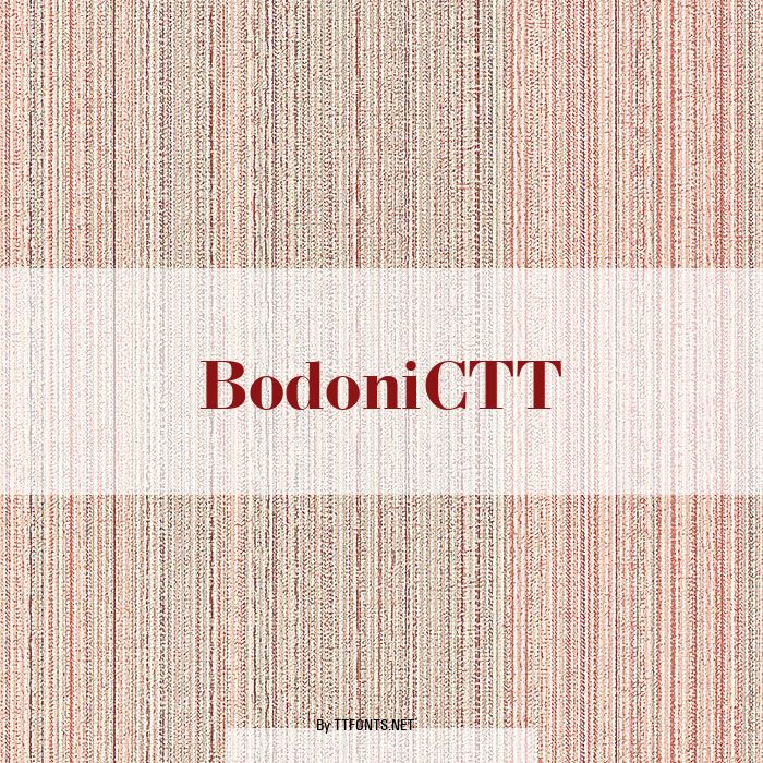 BodoniCTT example