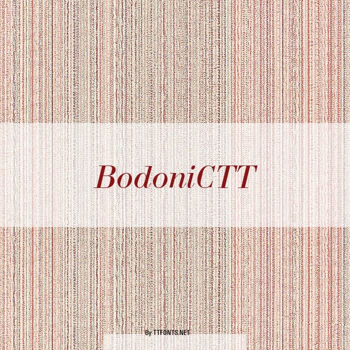 BodoniCTT example
