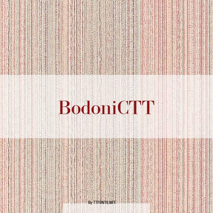 BodoniCTT example