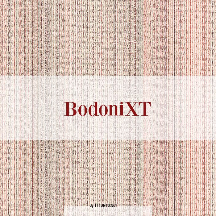 BodoniXT example