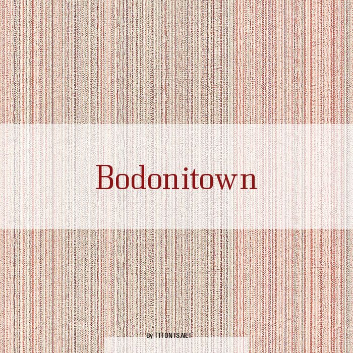 Bodonitown example