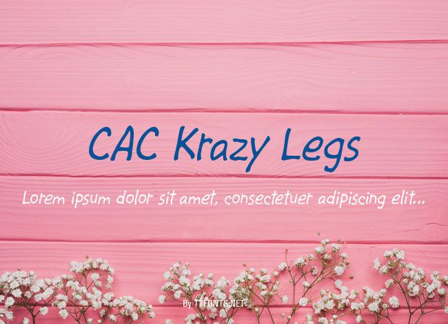 CAC Krazy Legs example