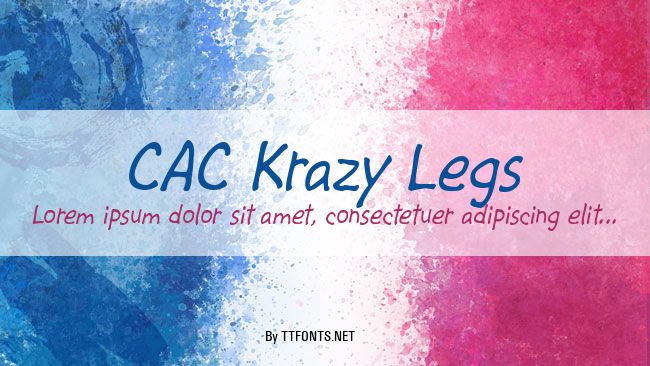 CAC Krazy Legs example