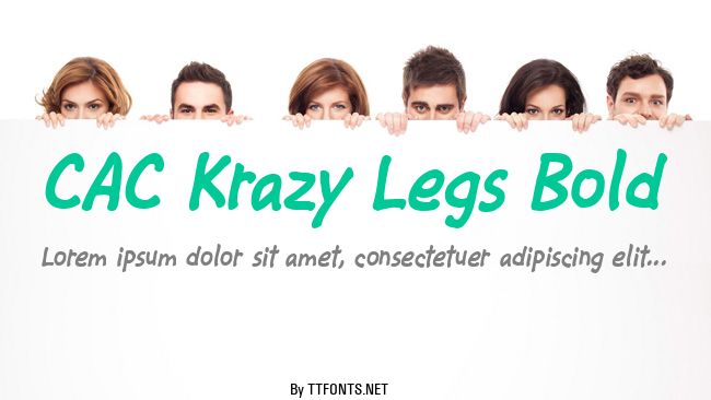 CAC Krazy Legs Bold example