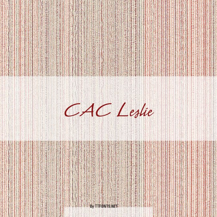 CAC Leslie example