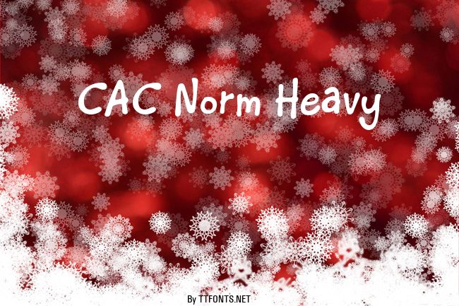 CAC Norm Heavy example