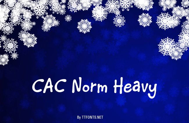 CAC Norm Heavy example