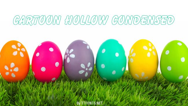 Cartoon Hollow Condensed example