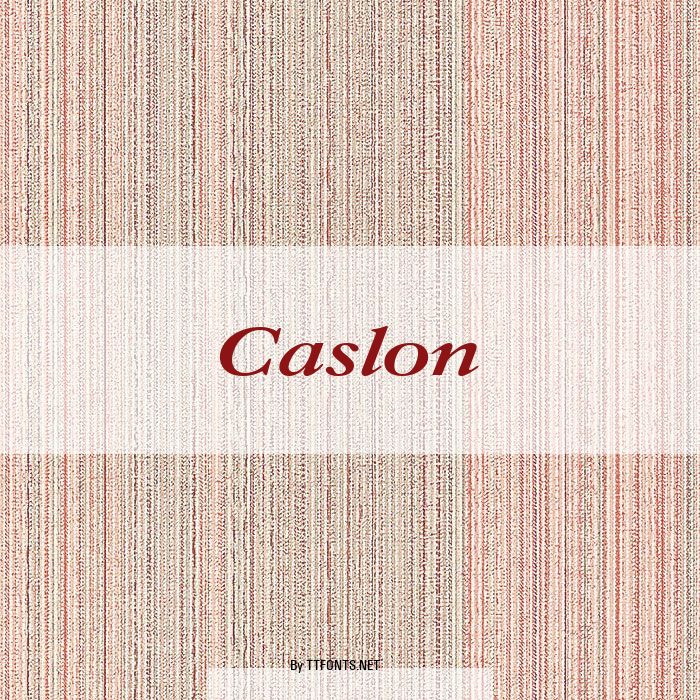 Caslon example
