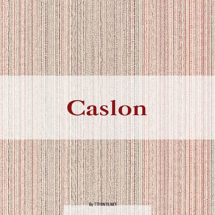 Caslon example