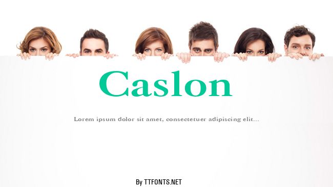 Caslon example