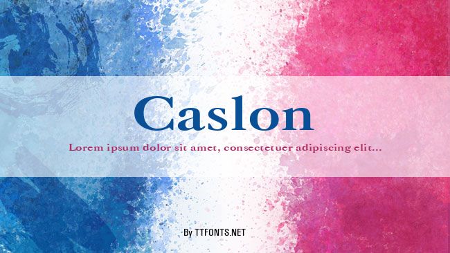 Caslon example