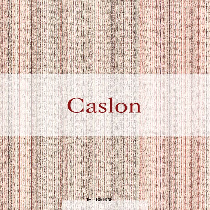 Caslon example