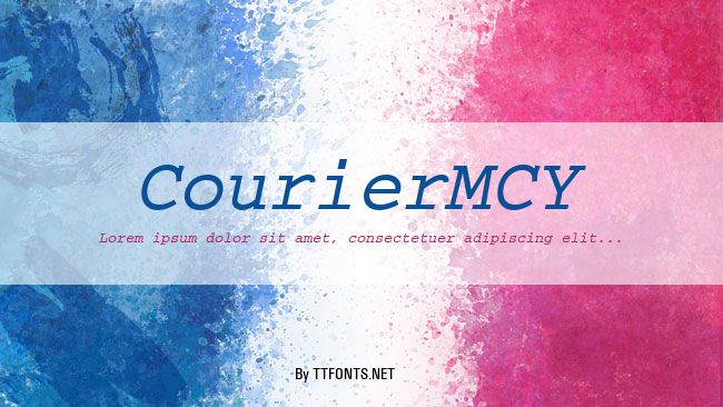 CourierMCY example