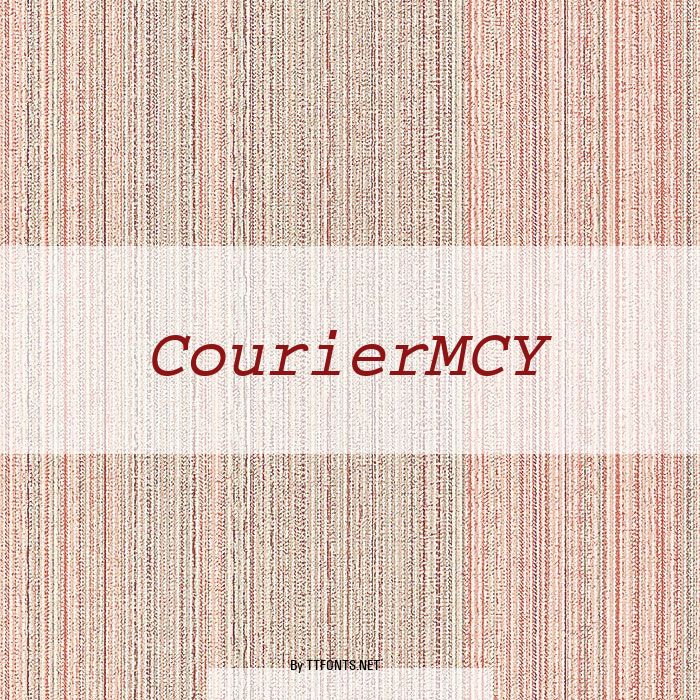 CourierMCY example