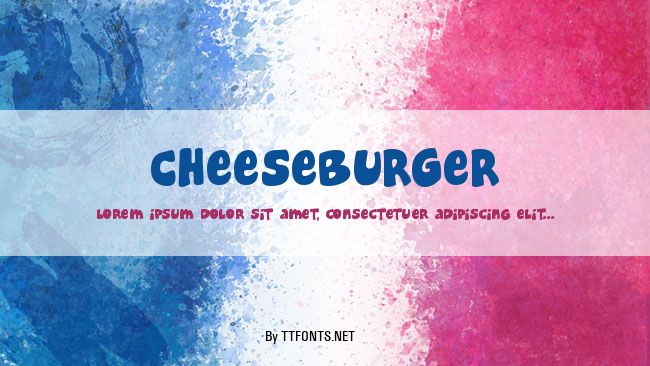 Cheeseburger example