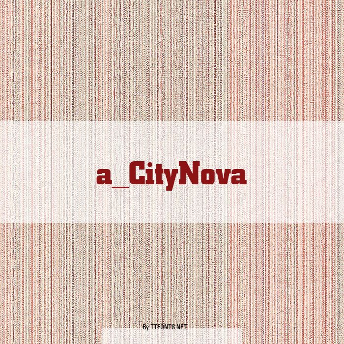 a_CityNova example