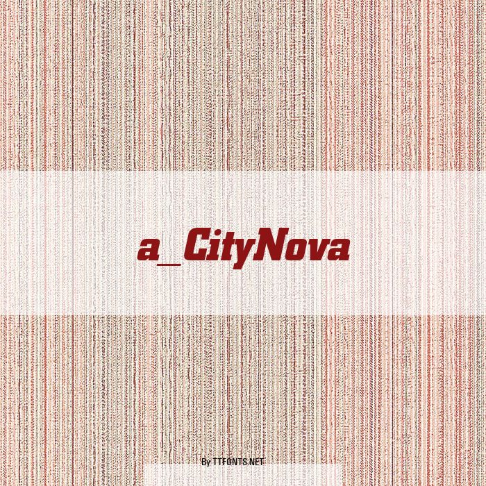 a_CityNova example