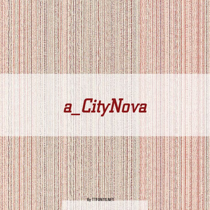 a_CityNova example