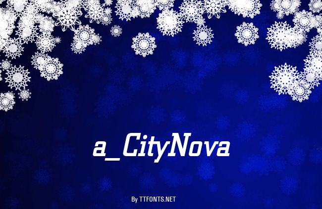 a_CityNova example