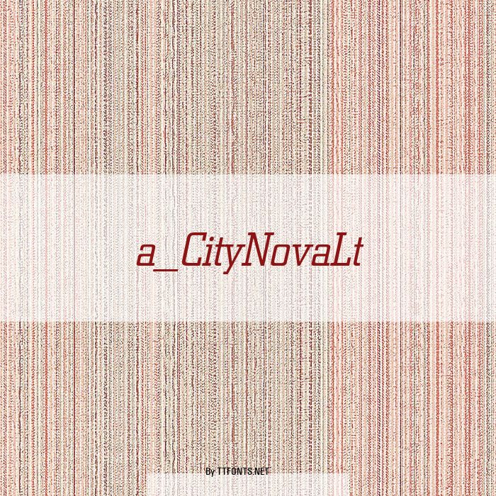 a_CityNovaLt example