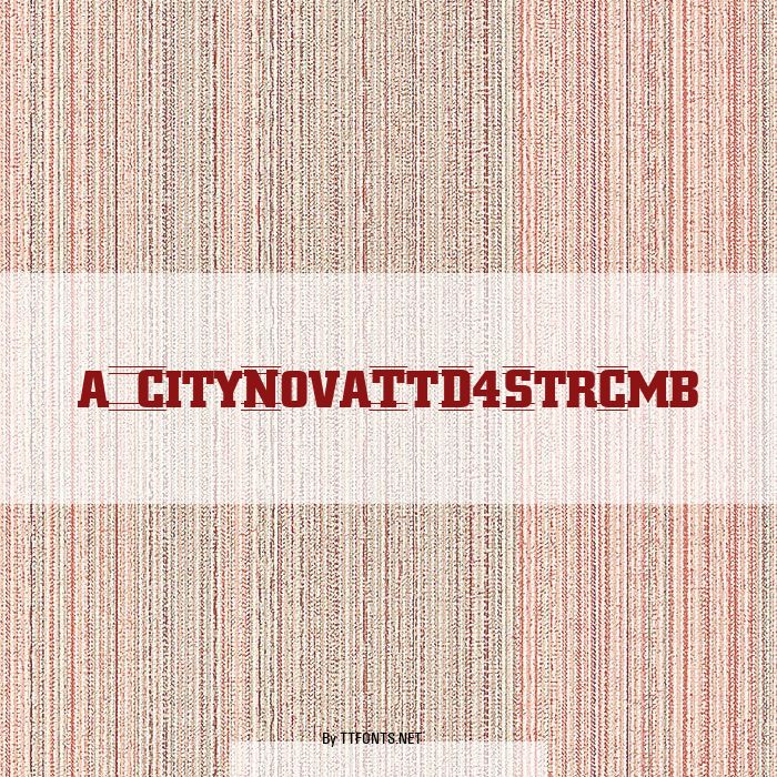 a_CityNovaTtD4StrCmb example