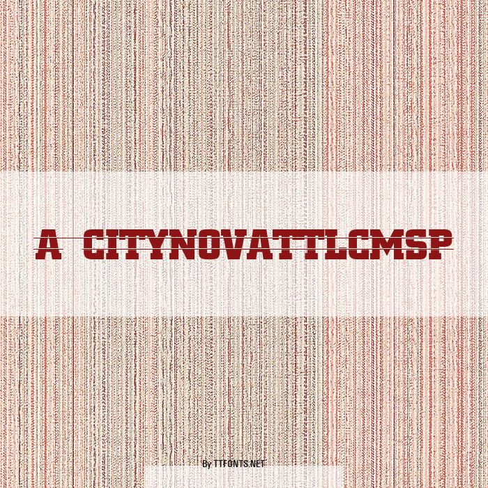 a_CityNovaTtlCmSp example