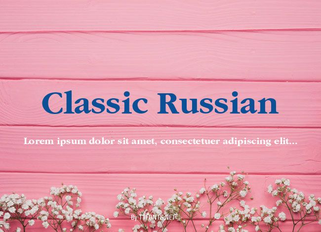 Classic Russian example