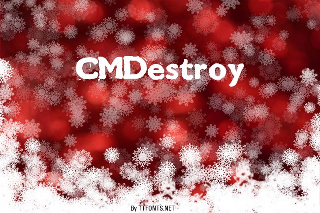 CMDestroy example