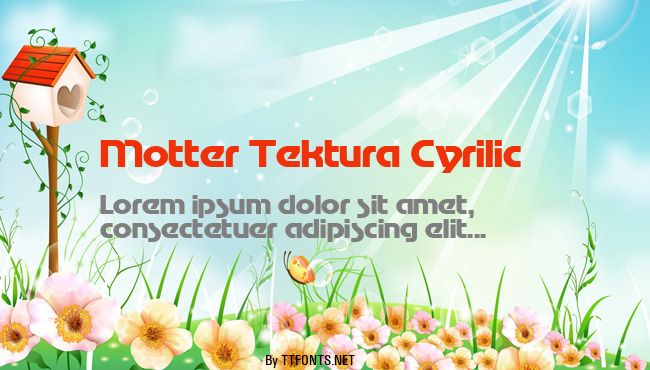 Motter Tektura Cyrilic example