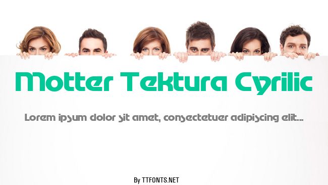 Motter Tektura Cyrilic example