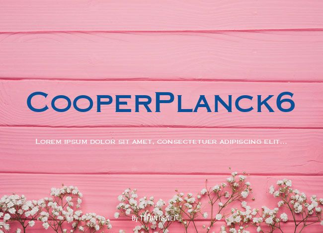 CooperPlanck6 example