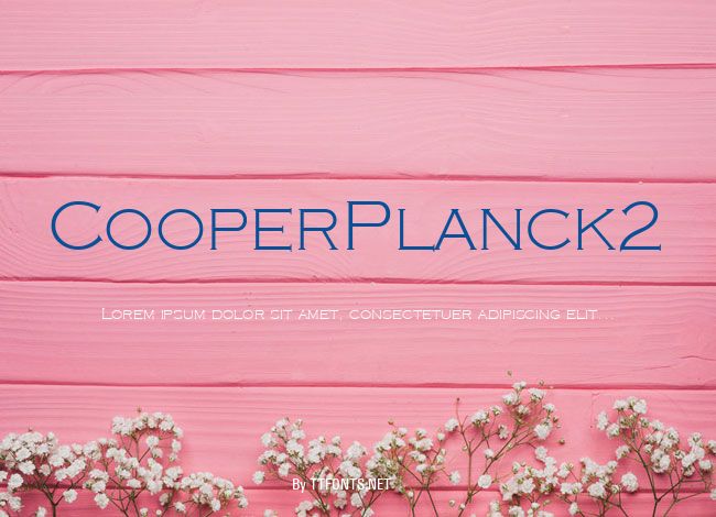 CooperPlanck2 example