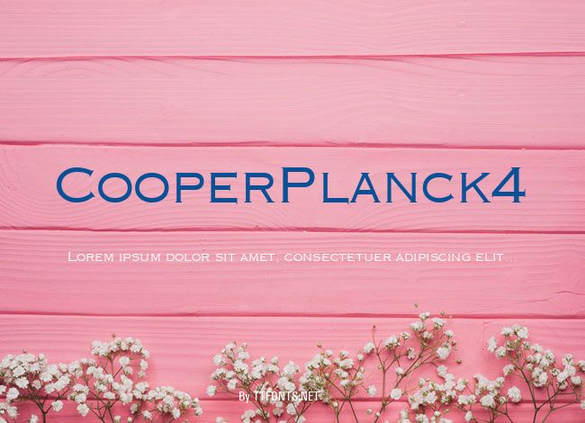 CooperPlanck4 example