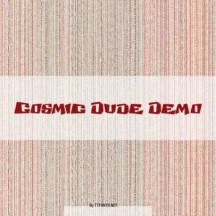 Cosmic Dude Demo example