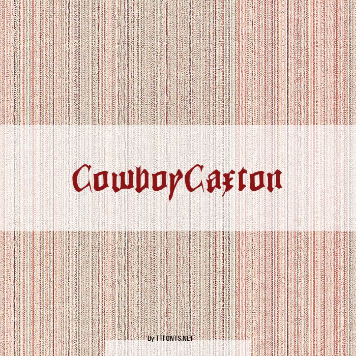 CowboyCaxton example