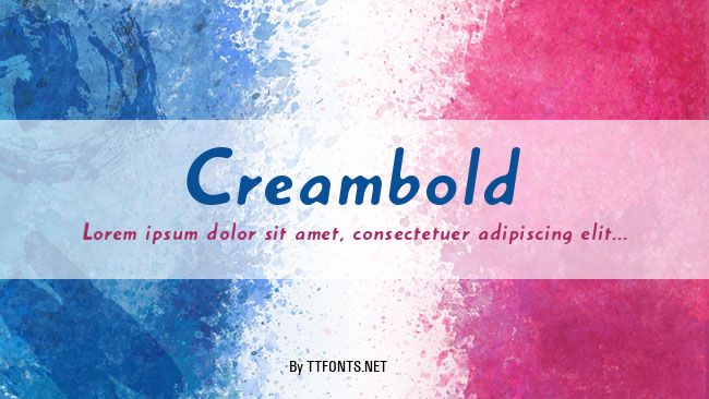 Creambold example