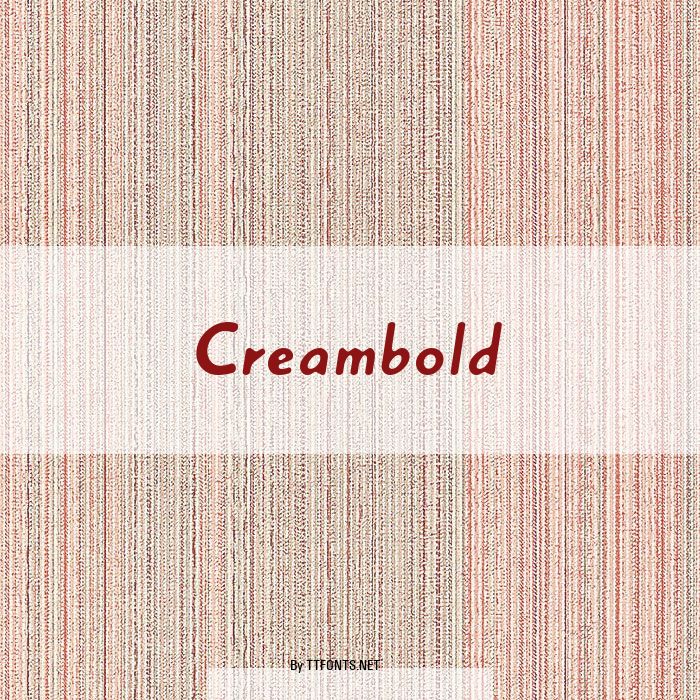 Creambold example