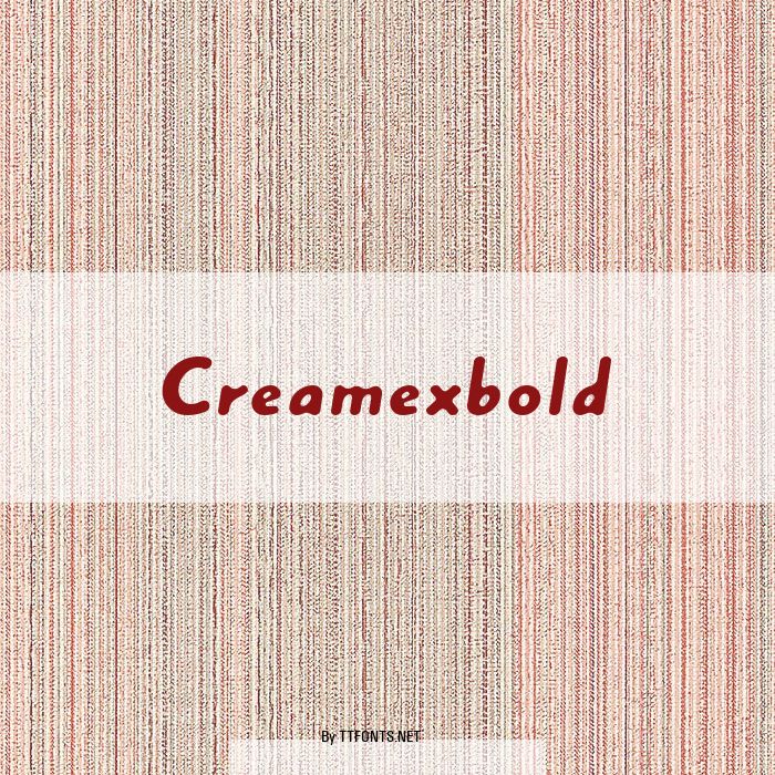 Creamexbold example