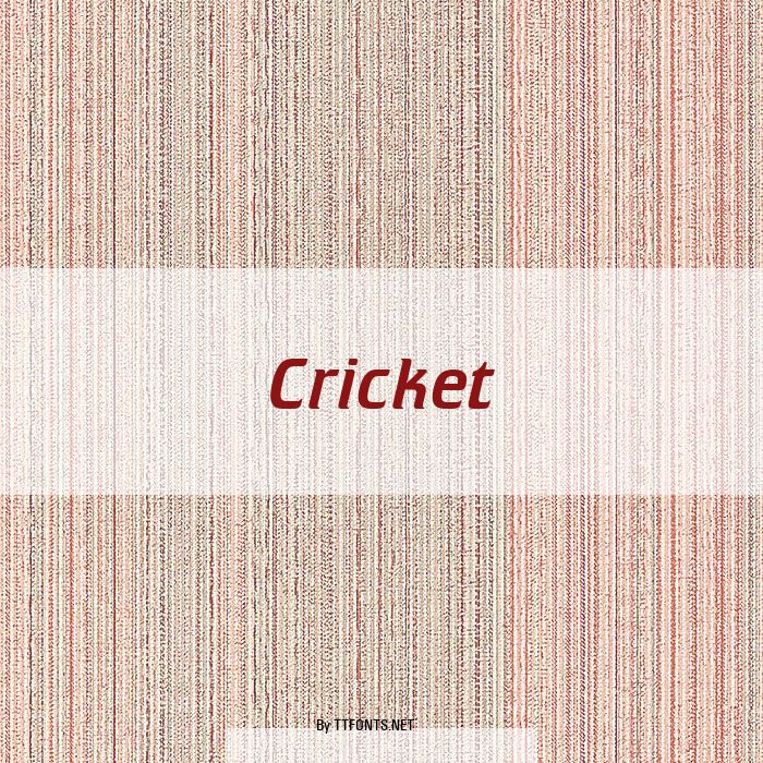 Cricket example