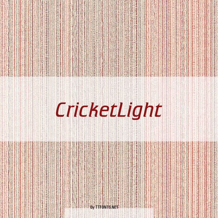 CricketLight example