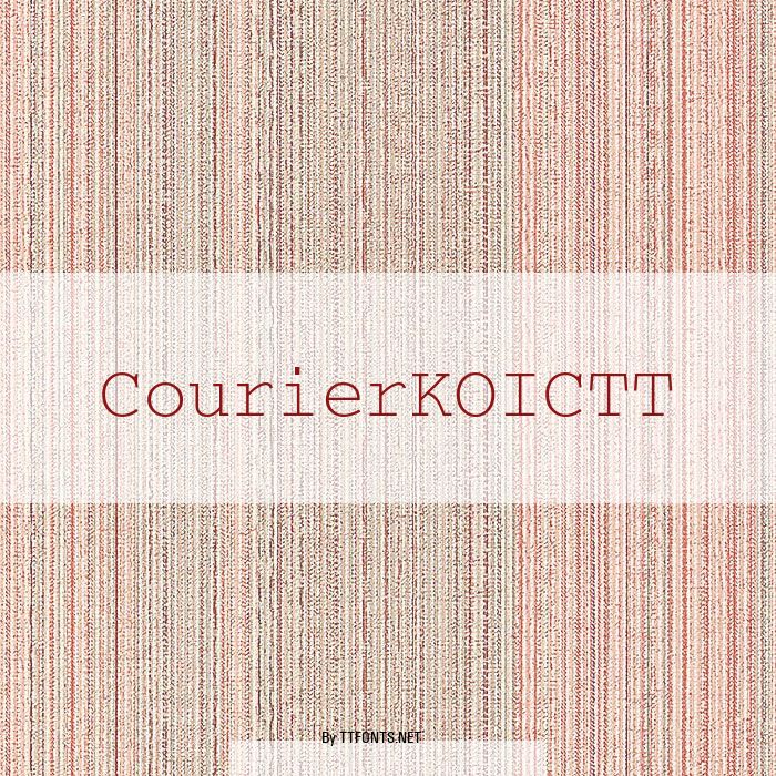 CourierKOICTT example