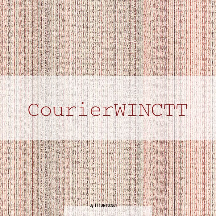 CourierWINCTT example