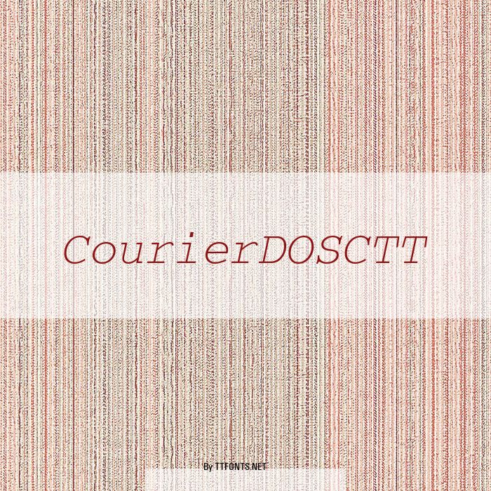 CourierDOSCTT example