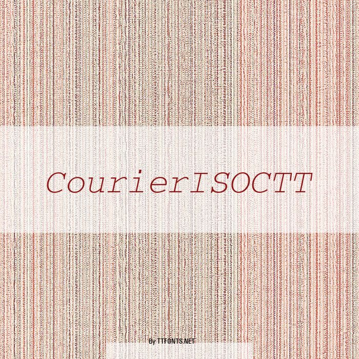 CourierISOCTT example